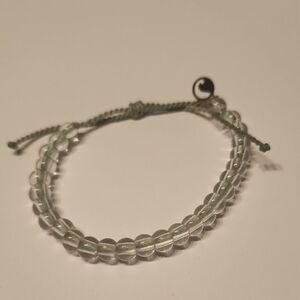 Clear Beaded Bracelet